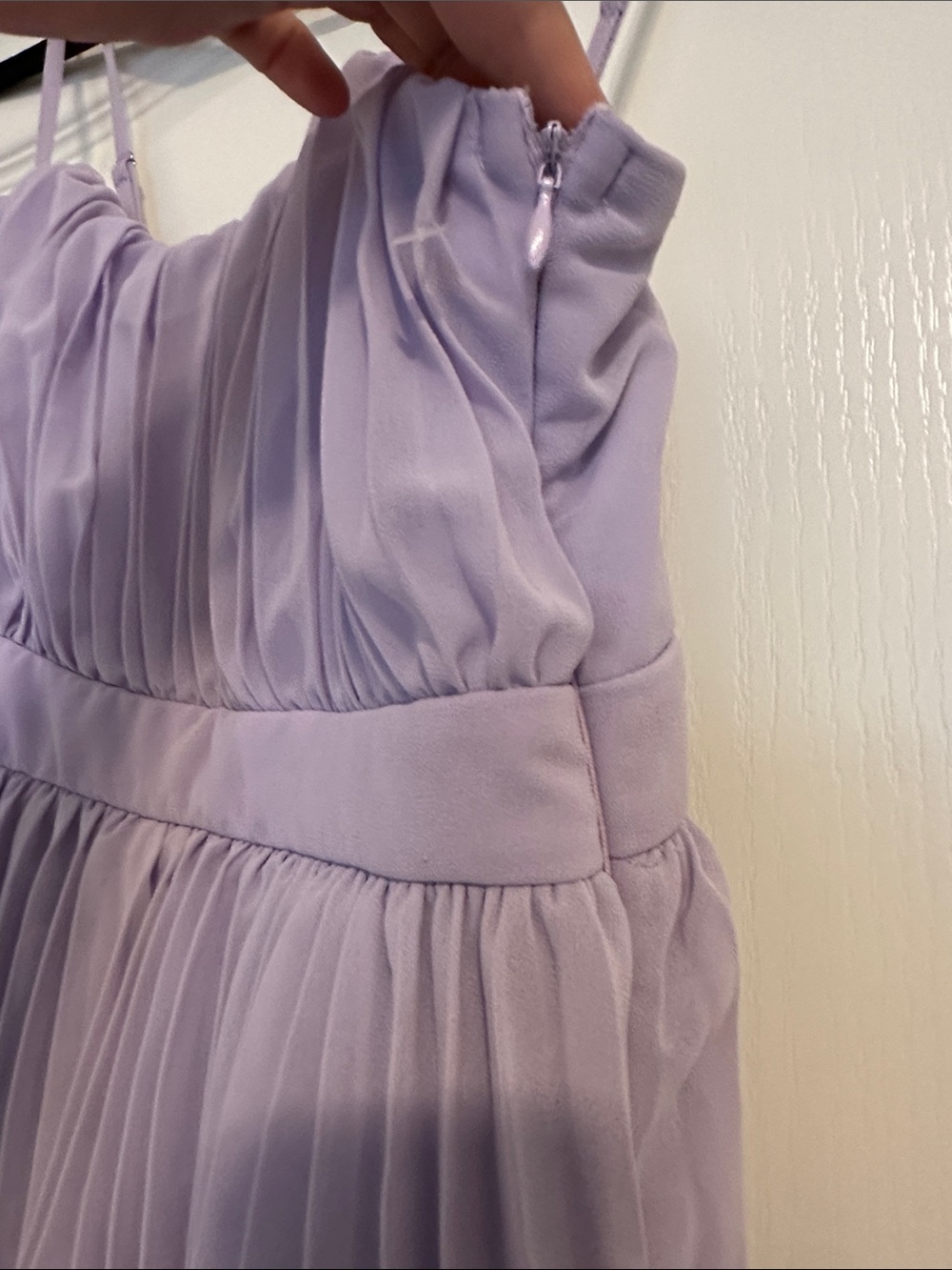 Lulu's Lavender Tiered Pleated Maxi Dress - Picture 4 of 6